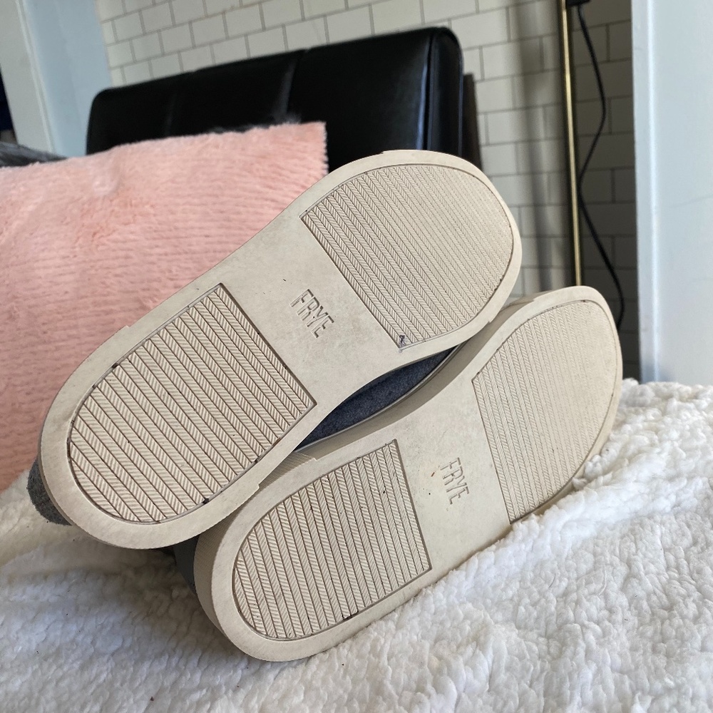 Frye Grey Wool Ivy High Top sneakers size 6.5 - Picture 7 of 7